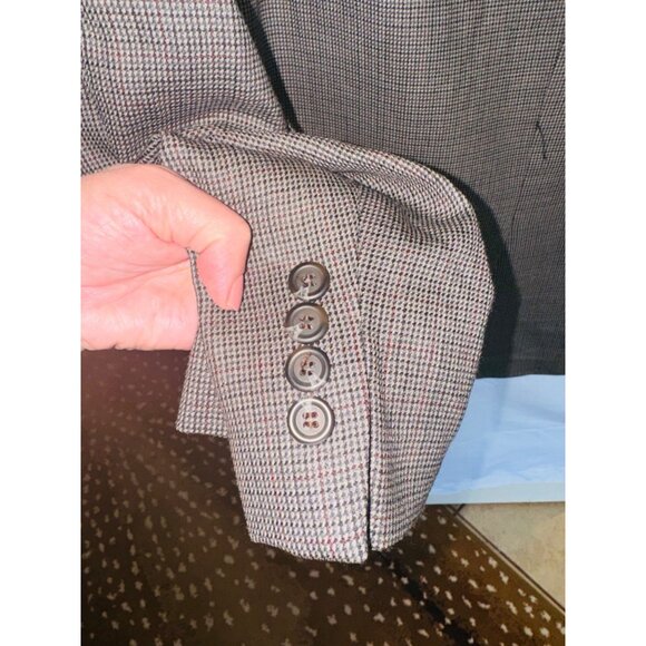 Ralph Lauren Mens 100% Wool Tweed Blazer Beige Brown Size 50R Big Tall Office - Picture 6 of 10